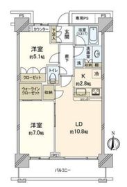 ベイクレストタワー 28階 間取り図