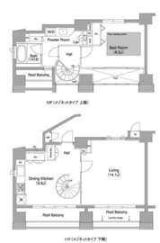 MFPRコート赤坂見附 1101 間取り図