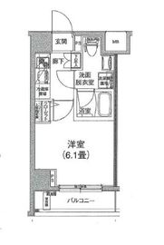 ルフレプレミアム芝公園 2階 間取り図