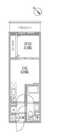 レジディア荻窪Ⅲ 202 間取り図