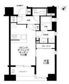 パークリュクス築地 11階 間取り図