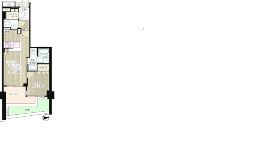 ジオ目黒 6階 間取り図