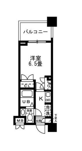 レジディア錦糸町 302 間取り図