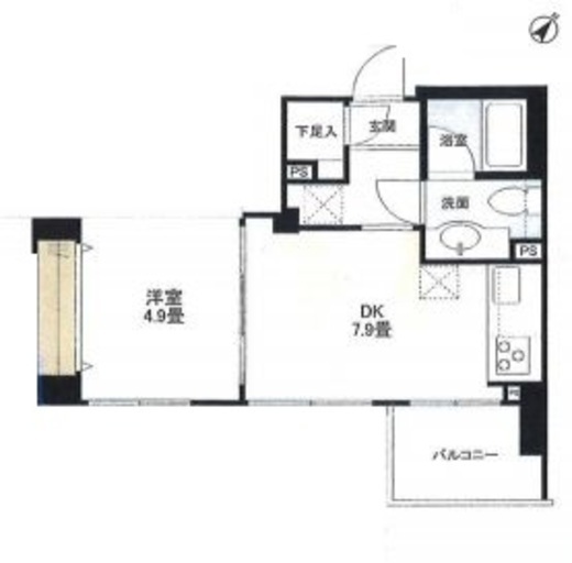 レガリアレジデンス自由ヶ丘イクス 3階 間取り図