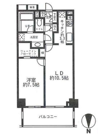 カスタリア高輪 414 間取り図