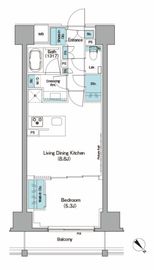 ザ・パークハビオ日本橋箱崎町 203 間取り図