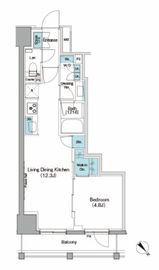 ザ・パークハビオ日本橋箱崎町 304 間取り図