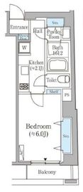 Alloggio有栖川 203 間取り図