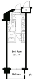 パークキューブ大井町 502 間取り図