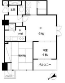 グランドメゾン田町 3階 間取り図