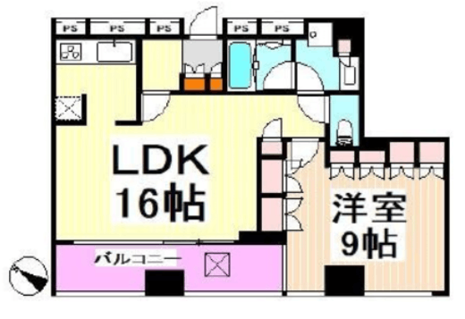 シティタワー新宿新都心 21階 間取り図