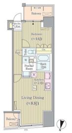 リンデンコート市ヶ谷 501 間取り図