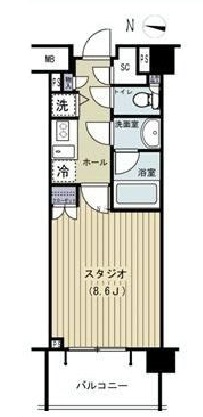 クオリア南麻布 3階 間取り図