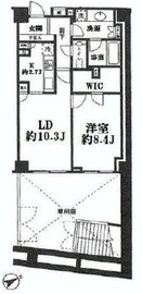 ピアース虎ノ門 1階 間取り図