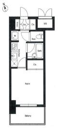 メインステージ南麻布4 8階 間取り図