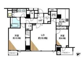 グランドヒルズ元麻布 3階 間取り図