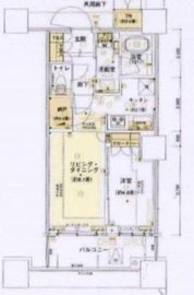 パークタワーグランスカイ 13階 間取り図