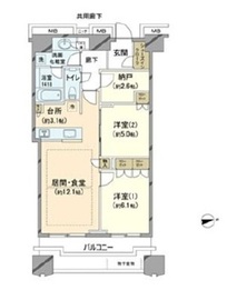 富久クロスコンフォートタワー(Tomihisa Cross)  44階 間取り図