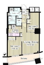 ザ・パークハウス西新宿タワー60 24階 間取り図