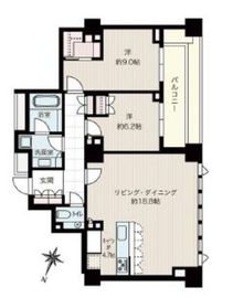 グランスイート広尾 4階 間取り図