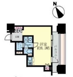 ルネ新宿御苑タワー 505 間取り図