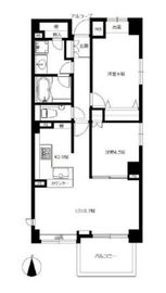 グランコピエ広尾 7階 間取り図