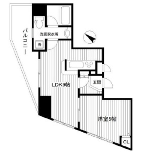 カインドステージ高輪台 7階 間取り図