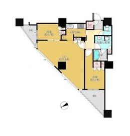 富久クロスコンフォートタワー(Tomihisa Cross)  39階 間取り図