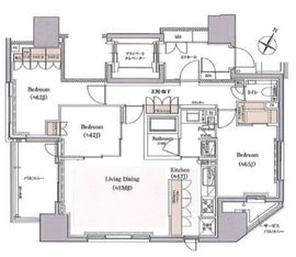 THE CONOE一番町 2階 間取り図