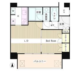 リバー＆タワー 1404 間取り図