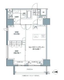 パークハビオ東中野 1504 間取り図