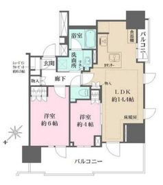 ザ・パークハウス日本橋蛎殻町レジデンス 5階 間取り図