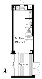 JMFレジデンス世田谷三宿 102 間取り図