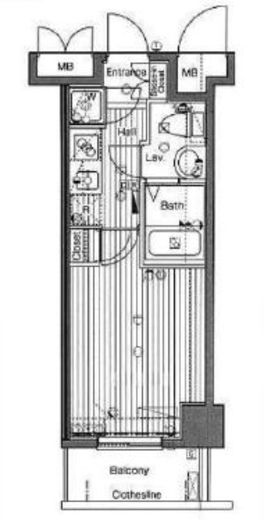 グランド・ガーラ南麻布 7階 間取り図