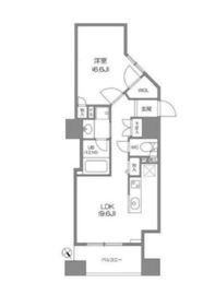 ルクレ新川レジデンス 1203 間取り図