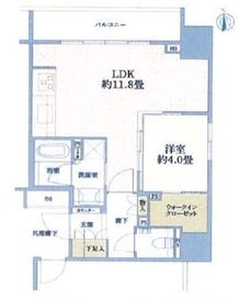 リビオレゾン大手町 6階 間取り図