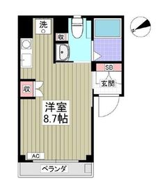 カイロス銀座イースト 201 間取り図