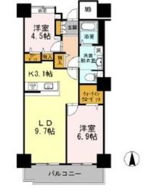 品川シーサイドビュータワー1 1109 間取り図