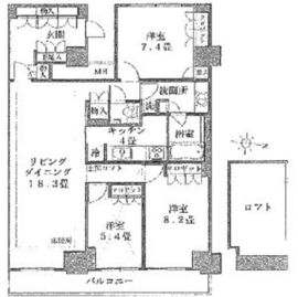 ブリリアイスト東雲キャナルコート 1415 間取り図