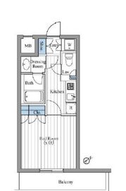 コージー・コート月島 404 間取り図