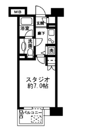 レジディア新宿イースト2 503 間取り図