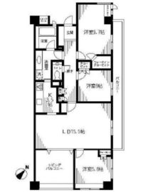 アデニウム武蔵小山 2階 間取り図