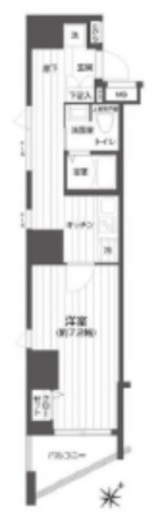 メイクスデザイン渋谷本町 5階 間取り図