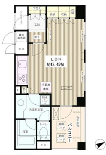 エル・セレーノ西早稲田 314 間取り図
