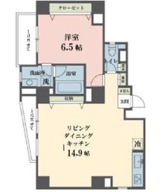 アムス四谷三丁目 1103 間取り図