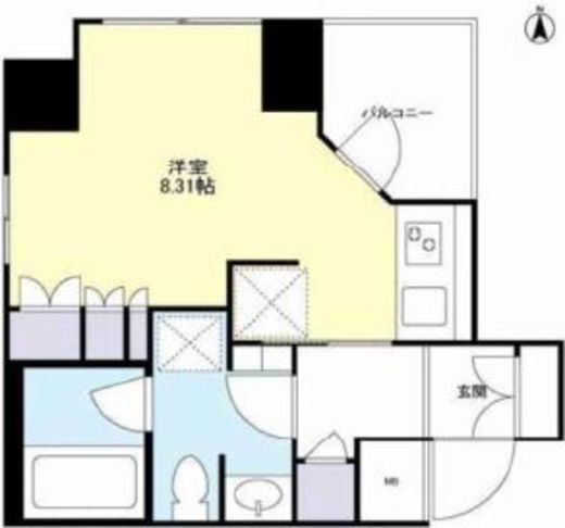 プライムアーバン恵比寿2 704 間取り図