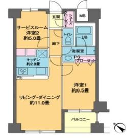 カスタリア茅場町 903 間取り図