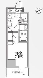 レジディア新御徒町2 705 間取り図