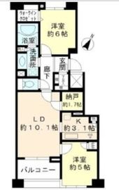 ブリリア目黒東山 3階 間取り図