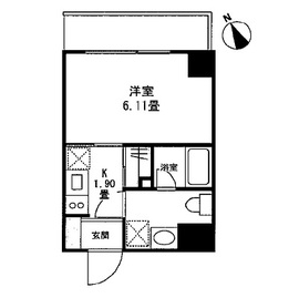 サンクレスト弐番館 602 間取り図